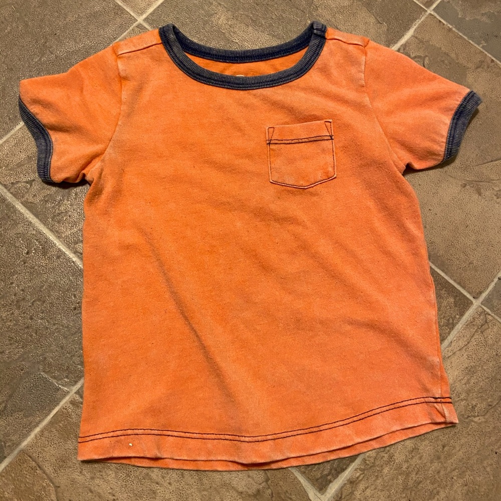 Boys Short Sleeve Pocketed Ringer Tee (12m)